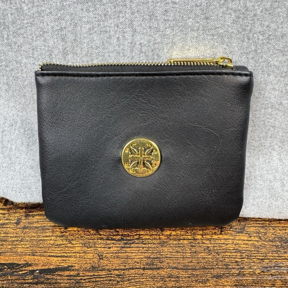 Rustic Cuff Black w/Gold RC Logo Zipper Closure‎ Storage Makeup Bag